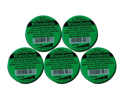 Nixoderm Cream Pack of 5 - 0.62 oz Anti-Itch Skin Treatment