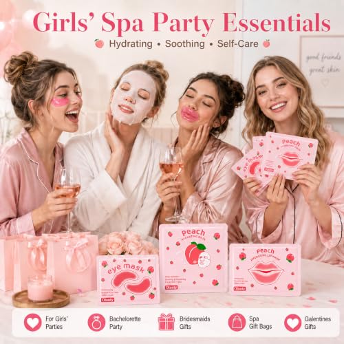 30-Piece Skin Care Set: Lip Masks, Eye Patches & Face Masks