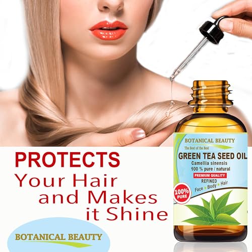 Botanical Beauty 100% Pure Cold Pressed Green Tea Seed Oil (0.5 Fl Oz)