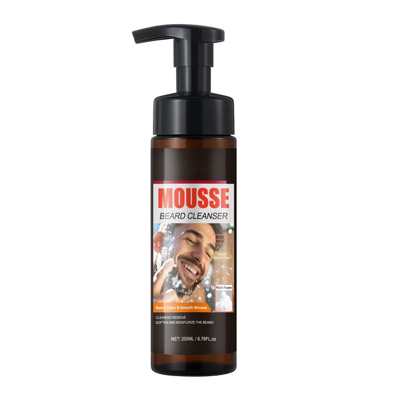GUOYAOLIFU Foaming Bright and Fresh Scent Beard Wash for Men, Foaming Fresh Scent Beard Wash, Deep Cleaning, Non-Drying, Hydrating Gentle Cleanser For All Beard Types & Lengths