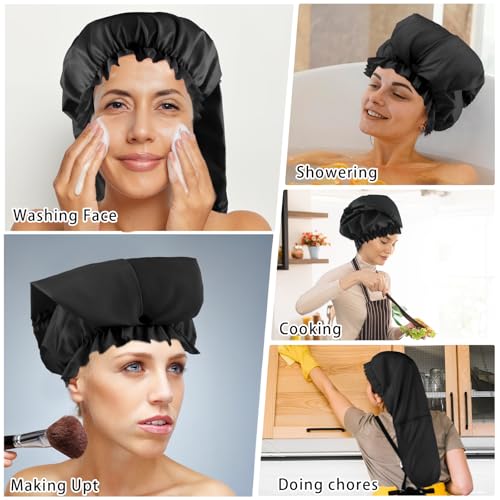Extra Large Waterproof Shower Cap for Braids & Long Hair
