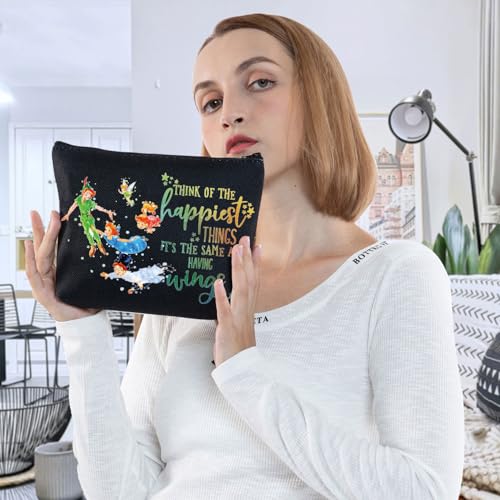 Happiest Things Cartoon Makeup Bag Waterproof Cosmetic Pouch Gift for Women & Girls