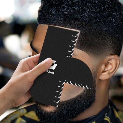 Barber Hairline Shaping Tool Set - 2 Pcs Edge Line Up Card & Comb