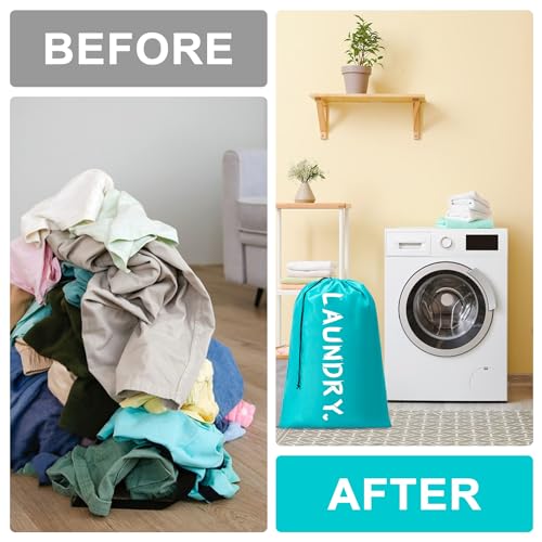 Extra Large Laundry Bag for Travel - 2 Pack, 24" x 36"
