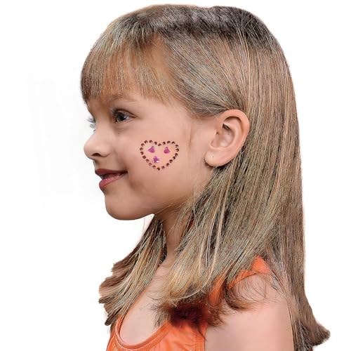 Fun Express Assorted Self-Adhesive Body Jewels - 12 Pack Face Gems