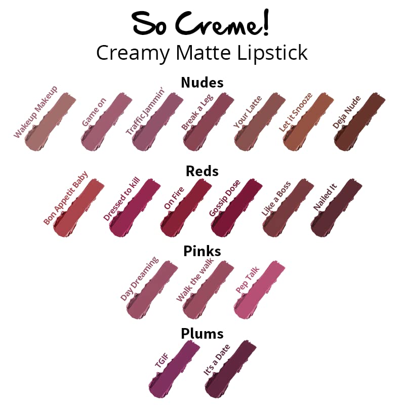 Nykaa So Creme Creamy Matte Lipstick - Long-Lasting Weightless Lip Color