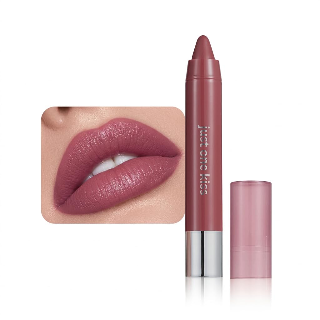 Hydrating Cream Lipstick - Maroon Lip Crayon for Women | Moisturizing, Smooth Application, Natural Finish, 06