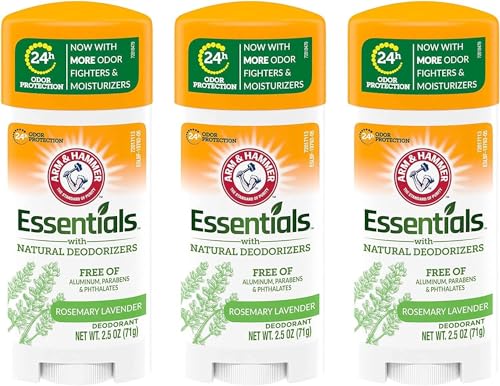 Arm & Hammer Essentials Natural Deodorant, Fresh - 3 Pack