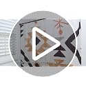Boho Shower Curtain 71x74 - Water-Resistant Polyester with Hooks