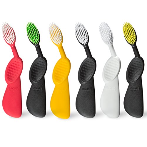 RADIUS Scuba Soft Bristle Toothbrush - Left-Handed Ergonomic Design