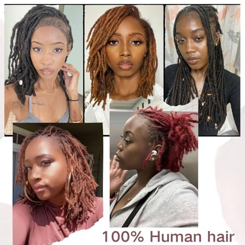 MYCNIMY 8-Inch Afro Kinky Bulk Human Hair for Dreadlocks and Twists