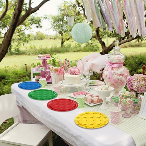 80PCS Building Block Birthday Party Supplies Set - Plates & Napkins for 20 Kids