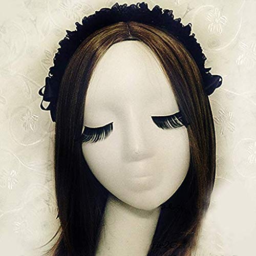 MAYSONG Women's Gothic Black Lolita Maid Cosplay Hair Hoop Headband