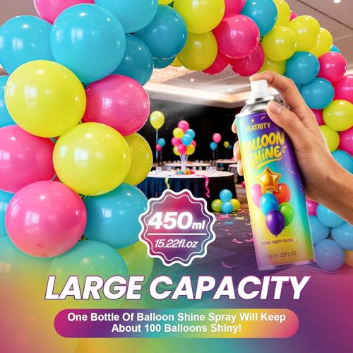 Balloon Shine Spray - 15 oz High-Gloss Finish for Events