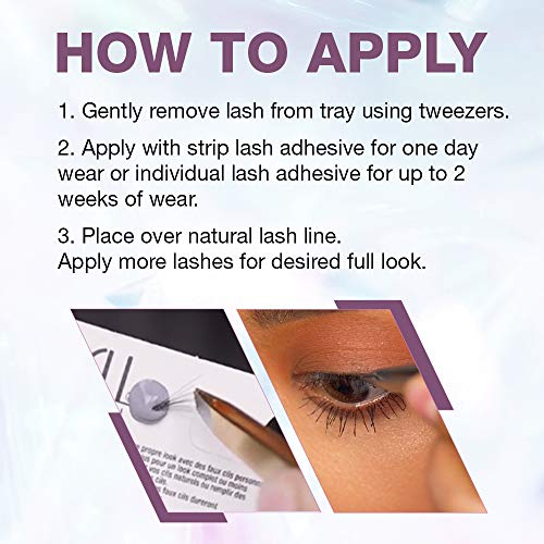 Ardell Double Up Individuals Knotted Medium Black False Eyelashes - 4 Pack