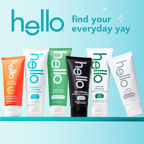 Hello 8-in-1 Multi-Tasker Fluoride Toothpaste Mint 2 Pack, 4 oz