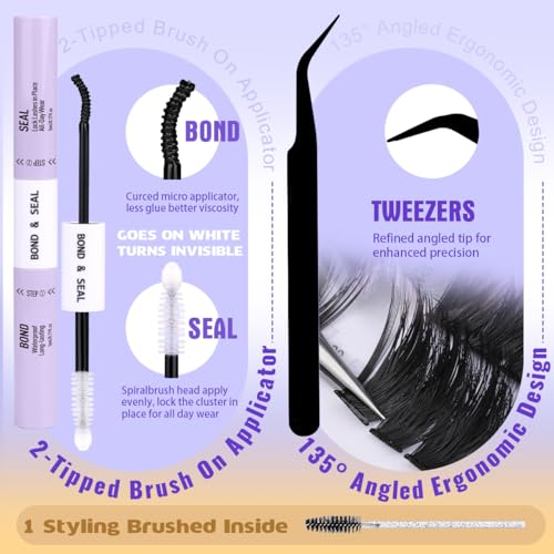 Kiromiro A-SP02-Kit: Wispy & Spiky Lash Clusters (12-20mm, 216pcs)
