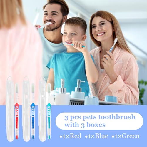 Newday Nano Toothbrush Set - Medium Bristle Silicone Travel Toothbrushes