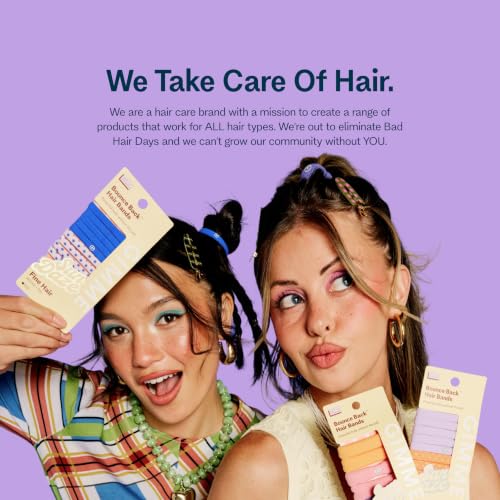 GIMME Medium Hold Seamless Hair Bands - 10 Pack, Multi-Color
