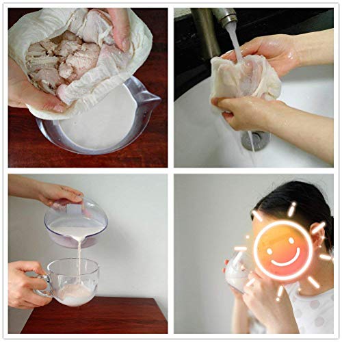 Reusable Cotton Cheesecloth Bags for Straining - 4 Pack, 10"x12"