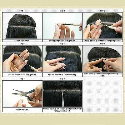 Hair Extension Tool Set: Stainless Steel Pulling Needles & Wire Loopers