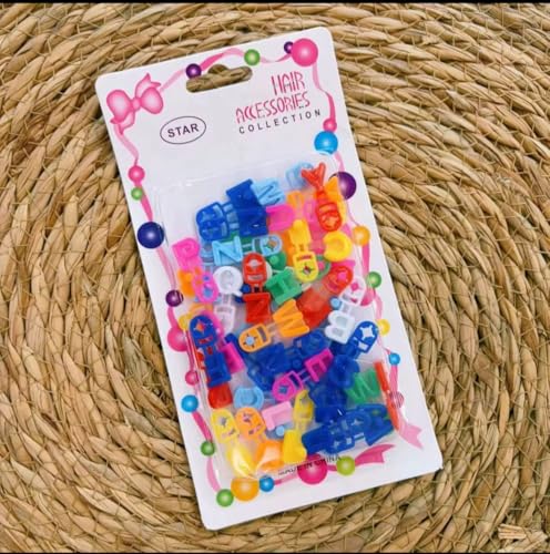 Colorful ABC Letter Hair Barrettes for Girls - 45pcs Set