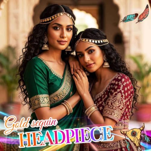 Catery Gold Head Chain Indian Head Jewelry for Women - Traditional Bridal Accessory