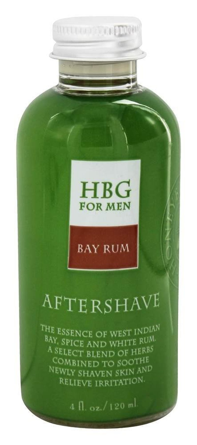 Honeybee Gardens: Men's Products, Herbal Gluten-Free Vegan Aftershave, Bay Rum, 4 oz