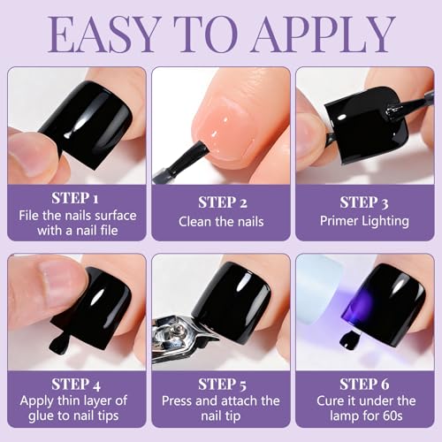 AddFavor Pale Nude Pink Toe Nail Press Ons - 120pcs Full Cover Fake Toenails for Women
