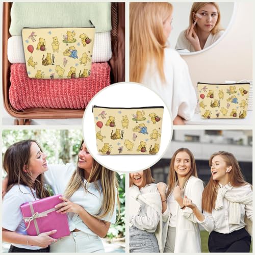 Winnie the Pooh Makeup Bag-03 | Cute Yellow Travel Pouch