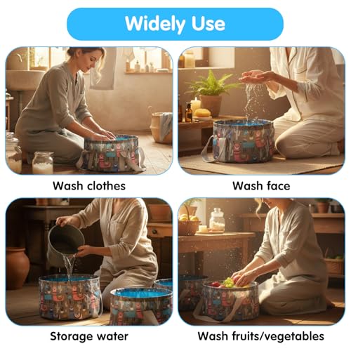 Foldable Foot Spa Bucket - Portable Pedicure Basin for Travel & Home Use