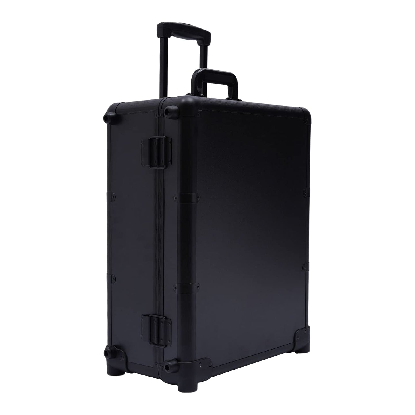 YIYIBYUS Make-Up Case, 3-Tiers Cosmetic Train Case With Light & Mirror & 4 Rolling Wheels Professional Makeup Artist Travel Cases Bag Adjustable Legs Make Up Station for Make-up Artists, Hairdressers
