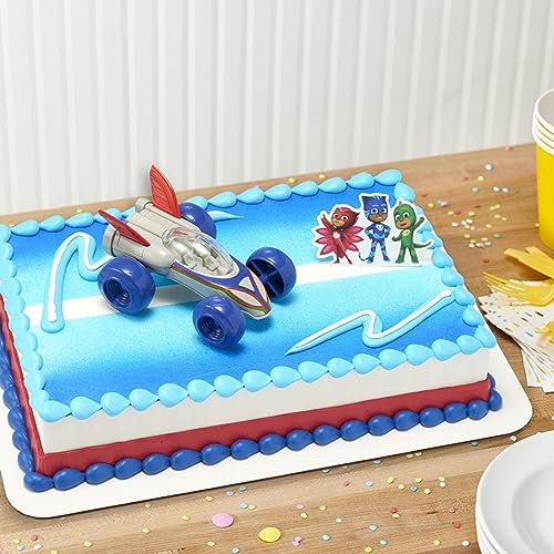 PJ Masks Save the Day Cake Topper with Free-Wheeling Car