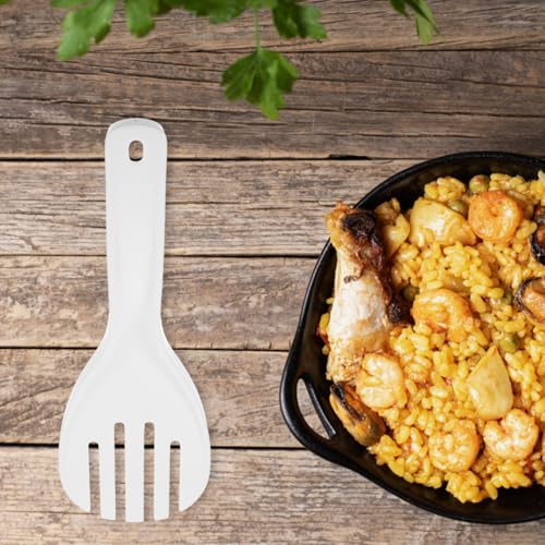 Hemoton 2pcs Non-Stick Rice Paddle Spoon Set - Durable Plastic Kitchen Utensils