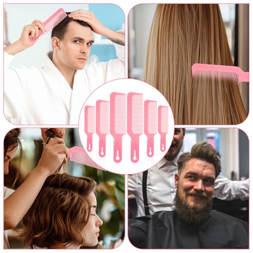 6Pcs Heat-Resistant Barber Comb Set for Haircutting & Styling