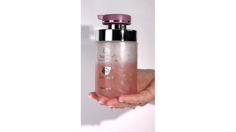 Cleansing Shampoo for Oily Hair - Sakura Petal Body Wash Bundle for Men & Women