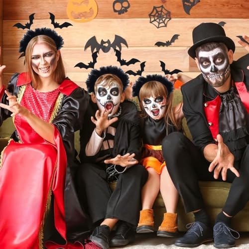 Totelux Black Bat Halloween Headband for Women & Men, Festive Hair Accessory