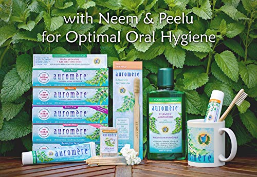 Auromere Neem & Clove Toothpaste - Fresh Mint, Fluoride-Free, Vegan