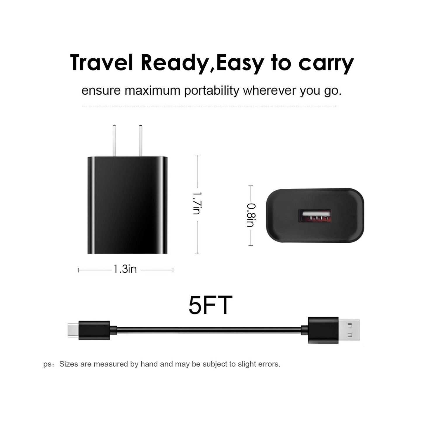 Fast Wall Charger Adapter USB C Charging Cable Cord Compatible with for NOCO Boost X GBX45 GBX55 GBX75 GBX155 Sport Battery Jump Starter Power Supply Cord (5ft Black)
