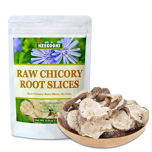 Natural Chicory Root Slices, 4oz - Caffeine Free & No Additives