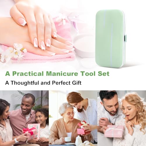 7-Piece Stainless Steel Manicure & Pedicure Set - Travel Kit