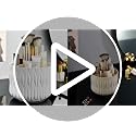 Yoohailor White 360° Rotating Makeup Brush Holder Organizer Vanity Storage
