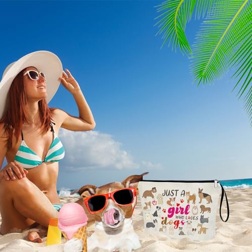 Dog Makeup Bag - Cute Puppy Paw Travel Cosmetic Pouch for Dog Lovers, Gift for Girl & Woman - Creakraft