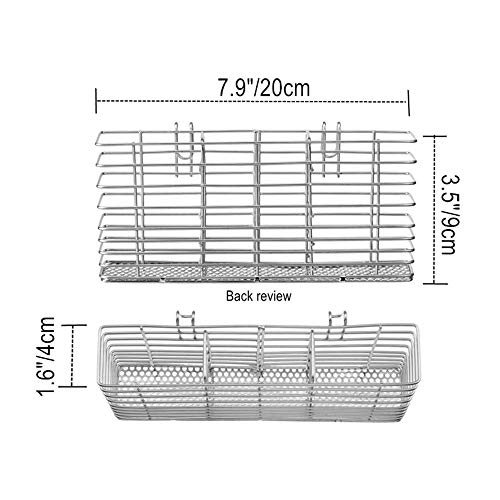 Stainless Steel Cutlery Drying Rack with Hooks - iPEGTOP