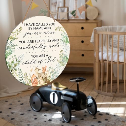 Christian Nursery Wall Decor - Rustic Baby Room Sign