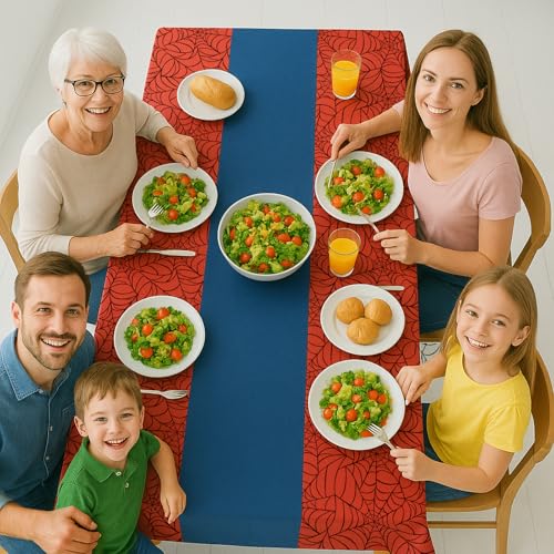 Spider Tablecloths (4 Pack) - 54x108 Inch Disposable Plastic for Parties