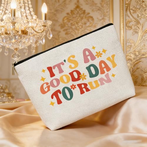 Running Makeup Bag for Runners Women - Gift for Marathon Lovers, Sport Accessories for Her, JEFBFBWE