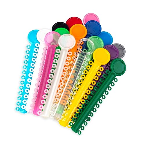 Practicon 1040 Elastic Ligature Ties for Braces - Light Pink