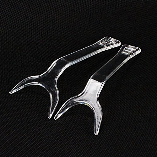 2-Piece Dental Orthodontic Clear Teeth Lip Retractor Set - Large & Small