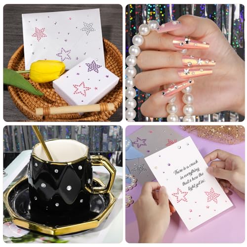 Teenitor Star Face Gems - Self-Adhesive Rhinestones for Makeup